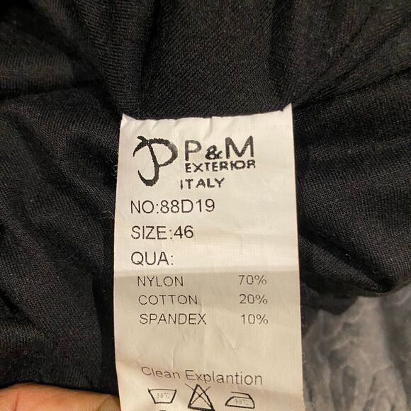 P P&M Exterior Black Dress EU Size 46 US 8 - Picture 10 of 11